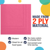 Cerise Luncheon Napkins | 100 Count
